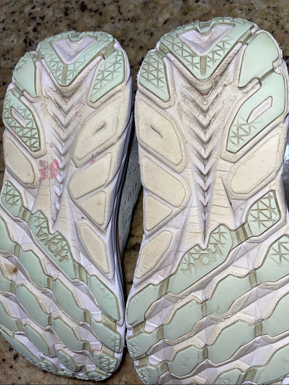 Hoka Clifton 8 Women's Running Shoes in Pale Blue and White - Picture 7 of 10
